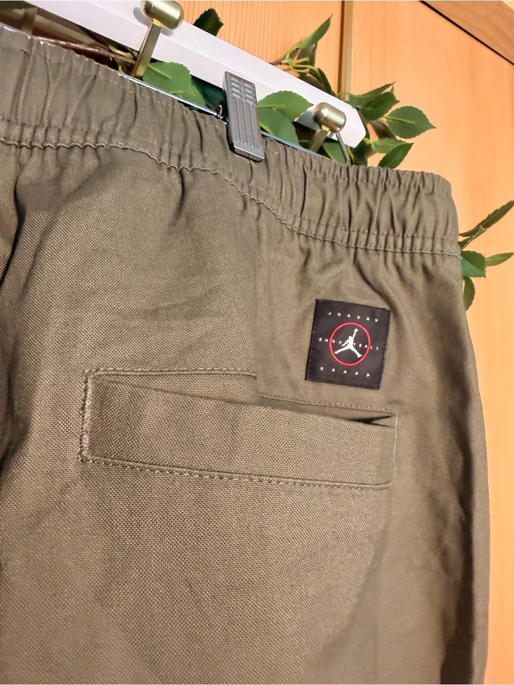 Jordan Olive Green Cargo Pants with Subtle Jumpman